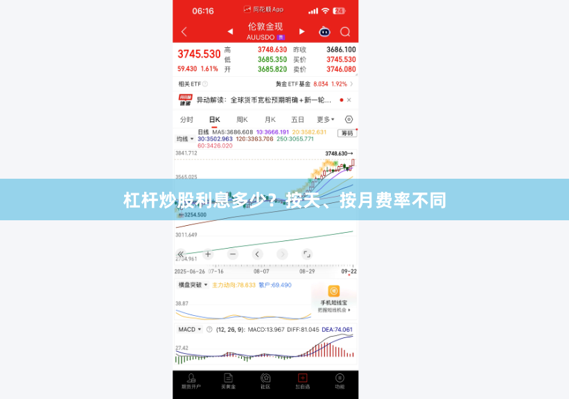 杠杆炒股利息多少？按天、按月费率不同